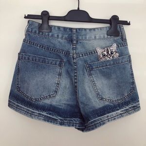 Brand new PAUL JOE SISTER kitten denim shorts
